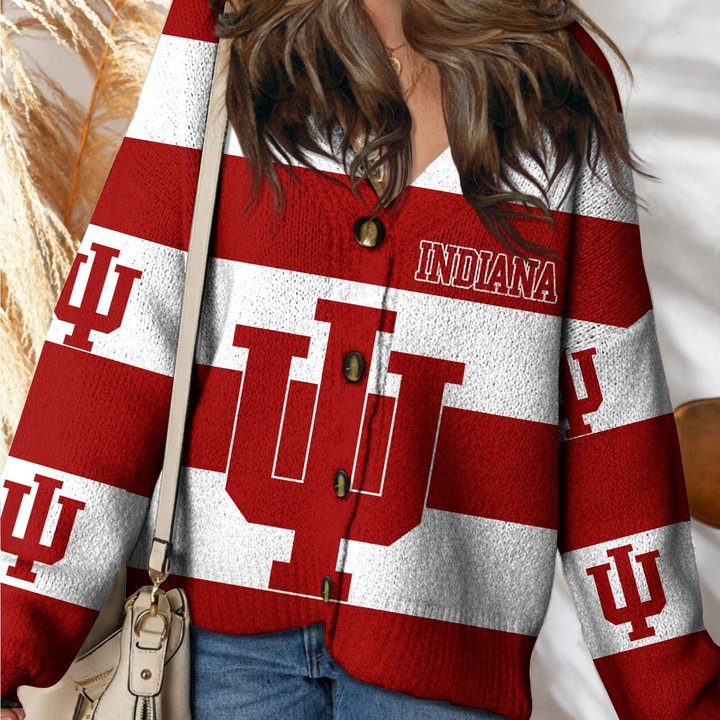 Indiana Hoosiers | Unisex V-neck Knitted Fleece k77225
