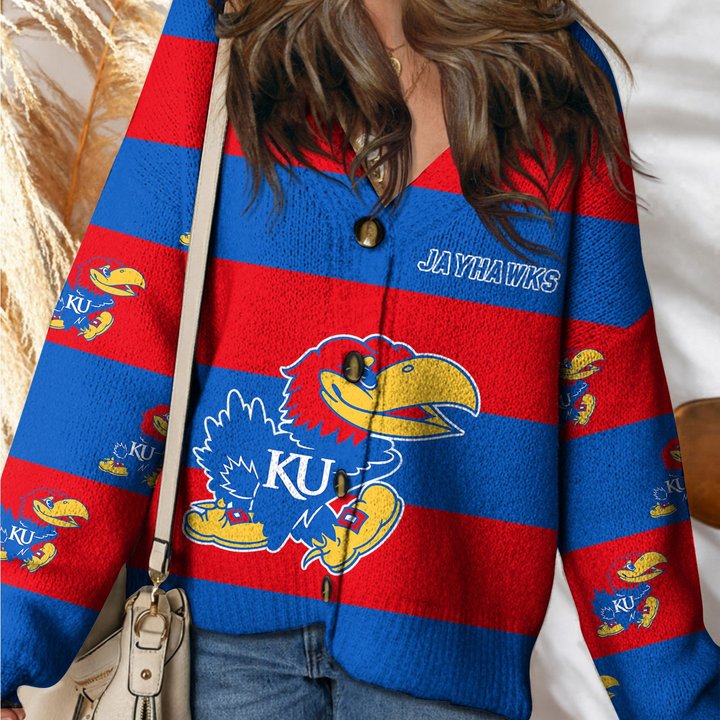 Kansas Jayhawks | Unisex V-neck Knitted Fleece k77225
