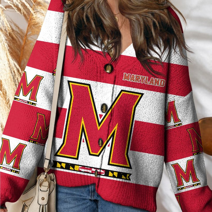 Maryland Terrapins | Unisex V-neck Knitted Fleece k77225