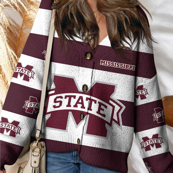 Mississippi State Bulldogs | Unisex V-neck Knitted Fleece k77225