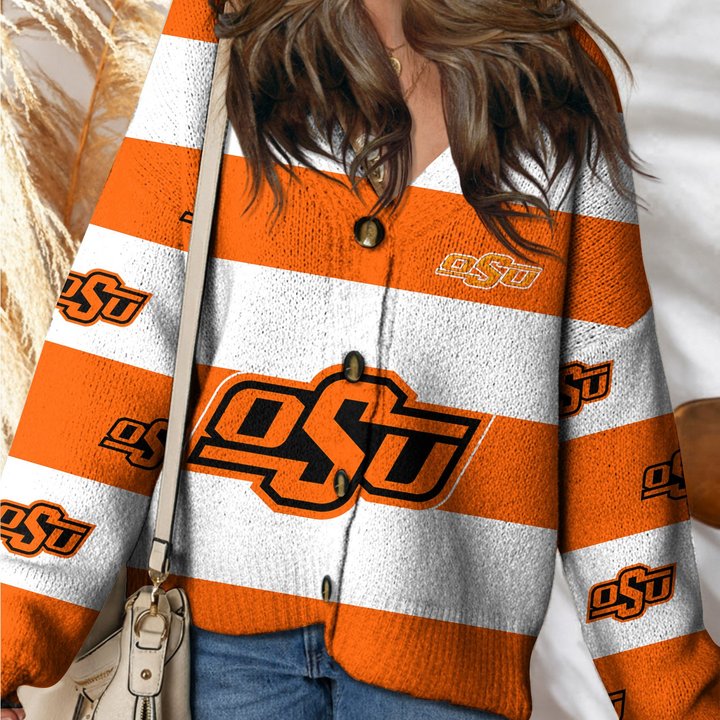 Oklahoma State Cowboys | Unisex V-neck Knitted Fleece k77225