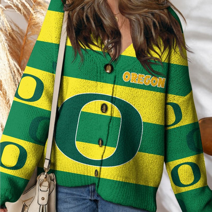 Oregon Ducks | Unisex V-neck Knitted Fleece k77225