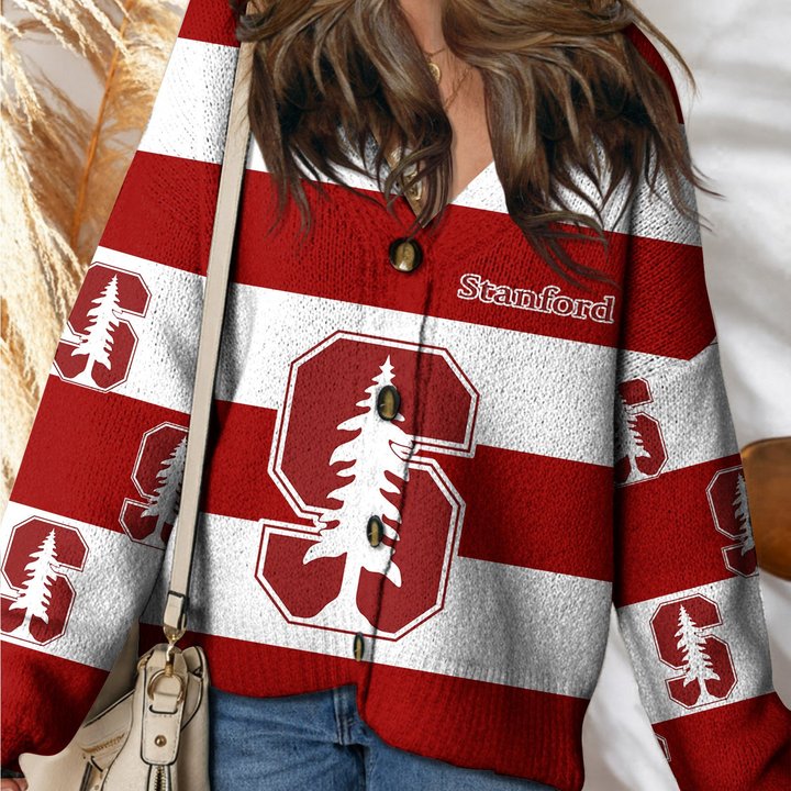 Stanford Cardinal | Unisex V-neck Knitted Fleece k77225