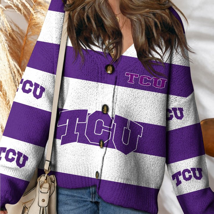 TCU Horned Frogs | Unisex V-neck Knitted Fleece k77225