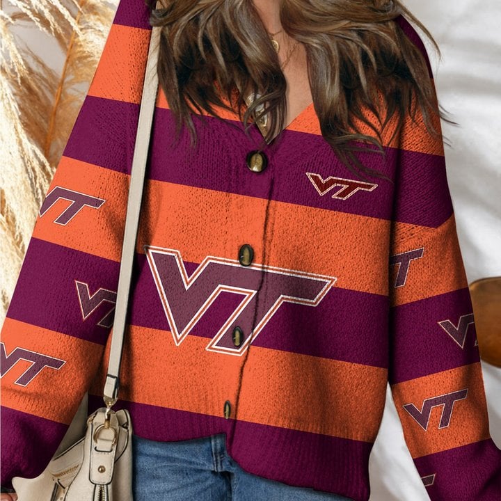 Virginia Tech Hokies | Unisex V-neck Knitted Fleece k77225