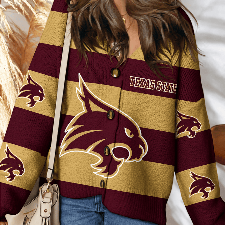 Texas State Bobcats | Unisex V-neck Knitted Fleece k77225