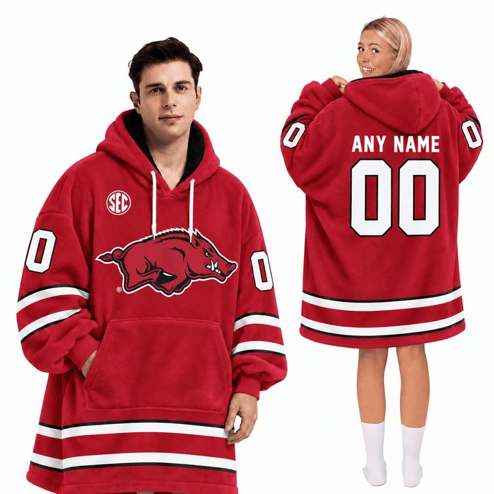 Arkansas Razorbacks | Football Unisex Blanket Hoodie BH85632