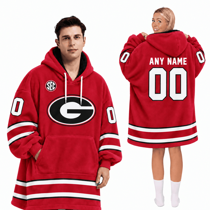 Georgia Bulldogs | Football Unisex Blanket Hoodie BH85632