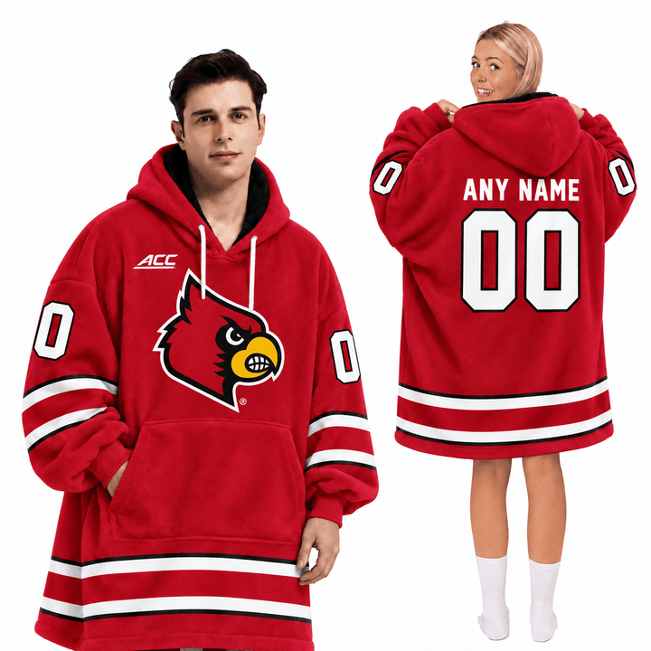 Louisville Cardinals | Football Unisex Blanket Hoodie BH85632