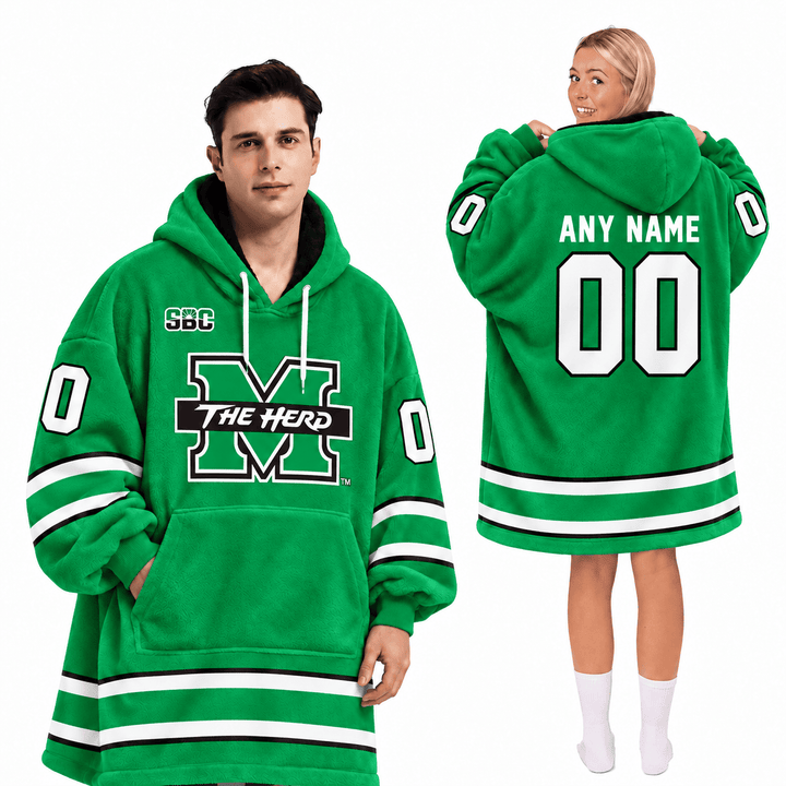 Marshall Thundering Herd | Football Unisex Blanket Hoodie BH85632