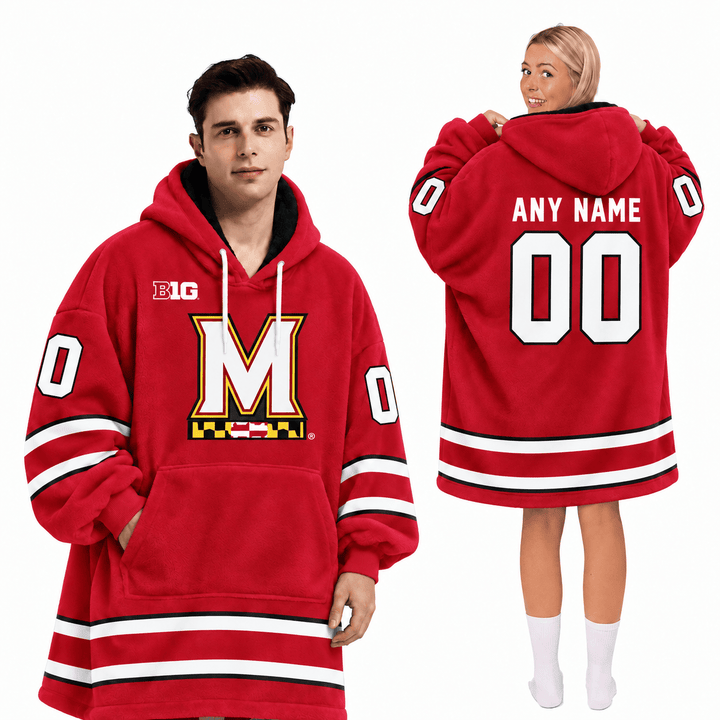 Maryland Terrapins | Football Unisex Blanket Hoodie BH85632