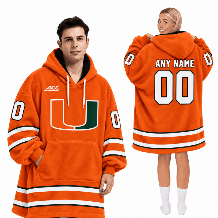 Miami Hurricanes | Football Unisex Blanket Hoodie BH85632