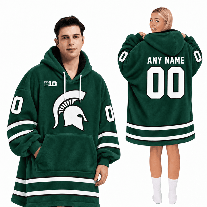 Michigan State Spartans | Football Unisex Blanket Hoodie BH85632