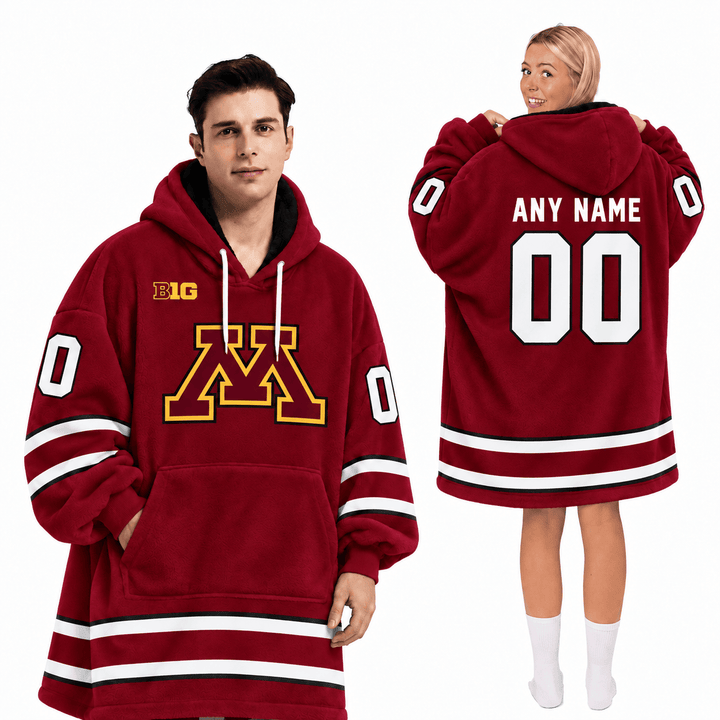 Minnesota Golden Gophers | Football Unisex Blanket Hoodie BH85632