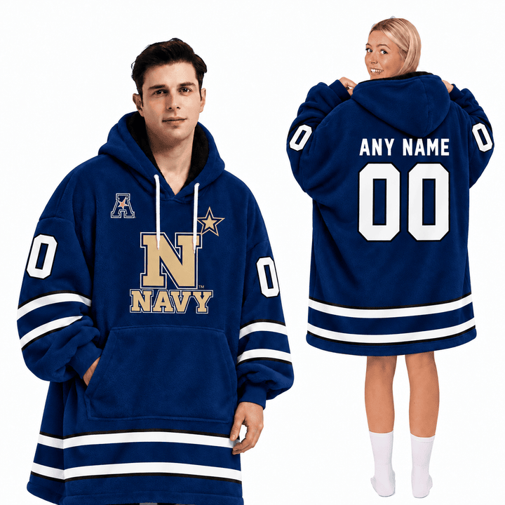 Navy Midshipmen | Football Unisex Blanket Hoodie BH85632
