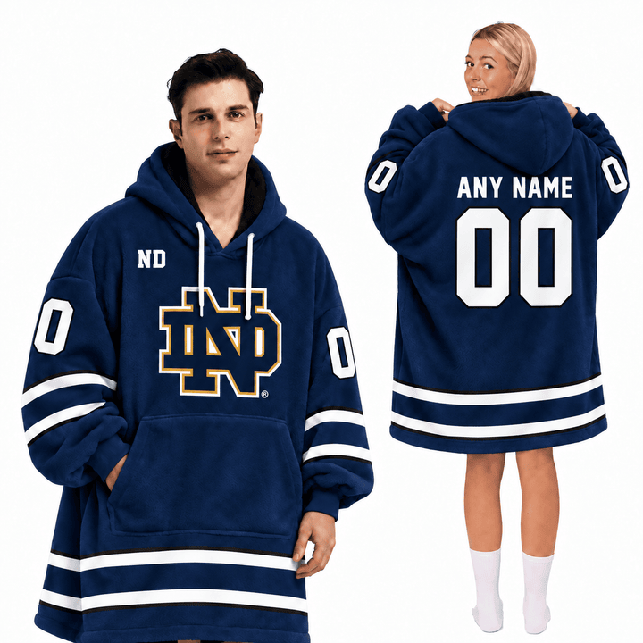 Notre Dame Fighting Irish | Football Unisex Blanket Hoodie BH85632