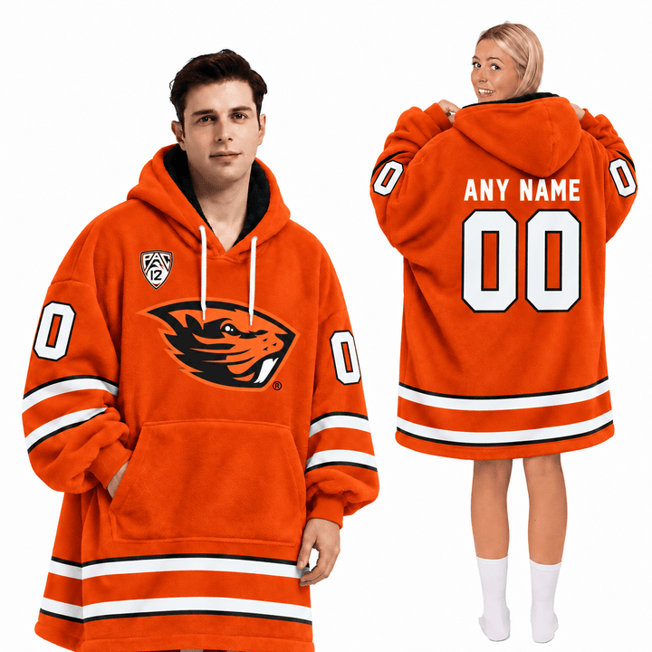 Oregon State Beavers | Football Unisex Blanket Hoodie BH85632
