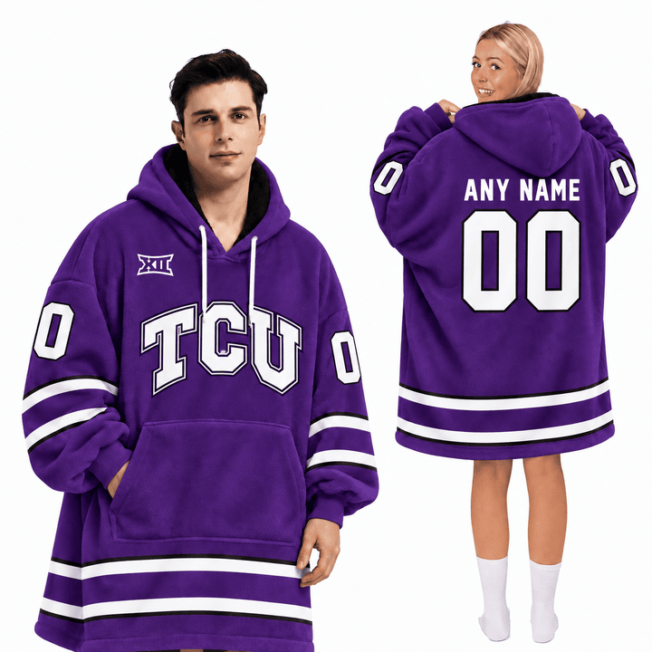 TCU Horned Frogs | Football Unisex Blanket Hoodie BH85632