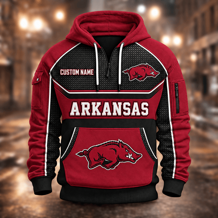 Arkansas Razorbacks | Football Quarter Zip Hoodie K53395