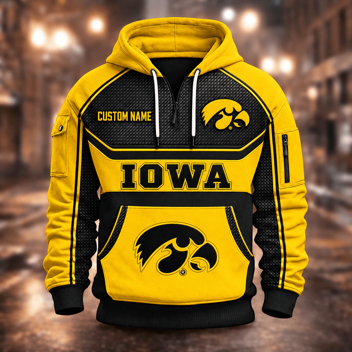 Iowa Hawkeyes | Football Quarter Zip Hoodie K53395
