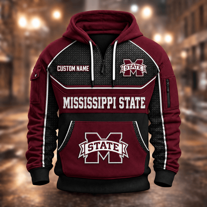Mississippi State Bulldogs | Football Quarter Zip Hoodie K53395