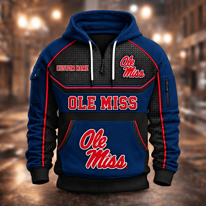 Ole Miss Rebels | Football Quarter Zip Hoodie K53395
