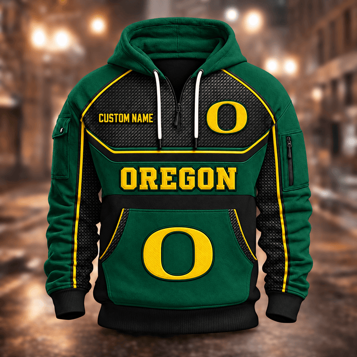 Oregon Ducks | Football Quarter Zip Hoodie K53395
