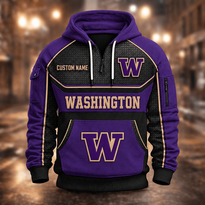 Washington Huskies | Football Quarter Zip Hoodie K53395