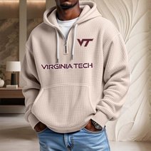 Virginia Tech Hokies | Waffle Knit Football Hoodie K1194