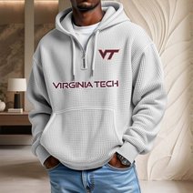 Virginia Tech Hokies | Waffle Knit Football Hoodie K1194