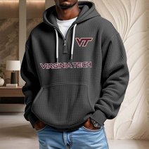 Virginia Tech Hokies | Waffle Knit Football Hoodie K1194