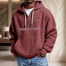 Virginia Tech Hokies | Waffle Knit Football Hoodie K1194