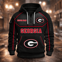 Georgia Bulldogs | Football Quarter Zip Hoodie K53395
