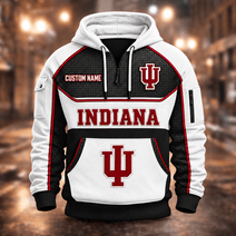 Indiana Hoosiers | Football Quarter Zip Hoodie K53395
