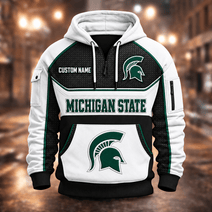 Michigan State Spartans | Football Quarter Zip Hoodie K53395