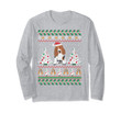 Basset Hound Ugly Christmas Shirt Long Sleeve T-Shirt