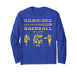 Vintage Milwaukee Baseball Wisconsin Brewer Retro Gift Long Sleeve T-Shirt