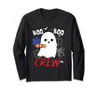 Boo Boo Crew Ghost Paramedic EMT EMS Nurse Halloween Funny  Long Sleeve T-Shirt