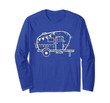 Christmas Ornaments Camper Decoration Funny Camping Lovers Long Sleeve T-Shirt
