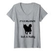 Womens Its A Malamute Not A Husky Sarcastic For Dog Lovers V-Neck T-Shirt