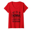 Womens They Call Me Nonna Partner In Crime Gifts Funny Grandma Gift V-Neck T-Shirt