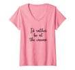 Womens I'd Rather Be At The Casino Funny Game Poker Player Gift V-Neck T-Shirt