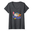 Womens Tom And Jerry Friendly Enemies V-Neck T-Shirt