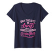 Womens Godmother Gift | Only The Best Aunts Get Promoted V-Neck T-Shirt
