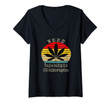 Womens Weed The Glue Holding This 2020 Shitshow Together Vintage V-Neck T-Shirt