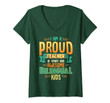 Womens I Am A Proud Teacher Of Smart And Awesome Bilingual Kids V-Neck T-Shirt
