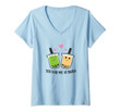 Womens You Had Me At Boba Tea Tapioca Japanese Bubble Tea V-Neck T-Shirt