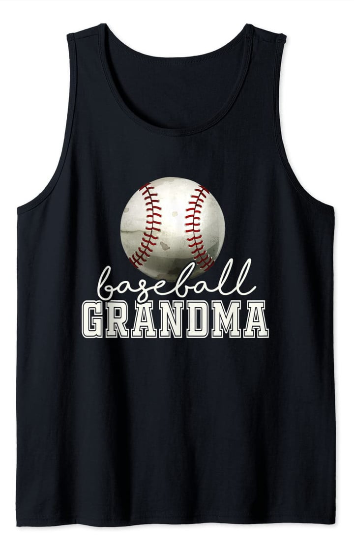 Vintage Baseball Grandma Tank Top