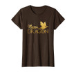 Womens Mama Dragon Tribe Gold T-Shirt Matching Family Mom Mother