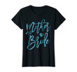 Womens Mother Of The Bride Shirt With Teal Cute Graphics